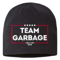 Vintage Team Garbage For Trump 2024 Sustainable Beanie