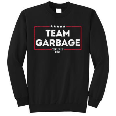 Vintage Team Garbage For Trump 2024 Sweatshirt