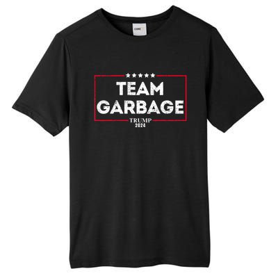 Vintage Team Garbage For Trump 2024 Tall Fusion ChromaSoft Performance T-Shirt