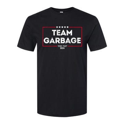 Vintage Team Garbage For Trump 2024 Softstyle CVC T-Shirt