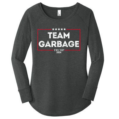 Vintage Team Garbage For Trump 2024 Women's Perfect Tri Tunic Long Sleeve Shirt