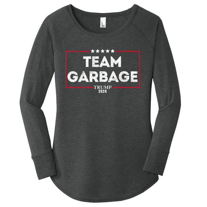 Vintage Team Garbage For Trump 2024 Women's Perfect Tri Tunic Long Sleeve Shirt