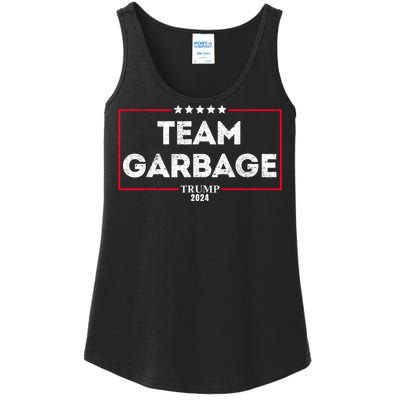 Vintage Team Garbage For Trump 2024 Ladies Essential Tank