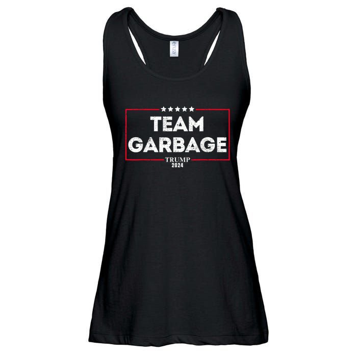 Vintage Team Garbage For Trump 2024 Ladies Essential Flowy Tank