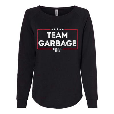 Vintage Team Garbage For Trump 2024 Womens California Wash Sweatshirt