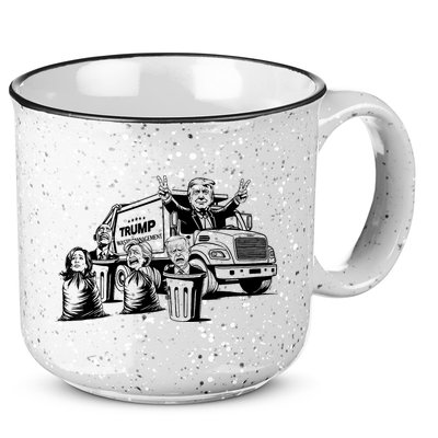 Vintage Trump Garbage Truck Waste Management 47th President 15oz Campfire Ceramic Mug
