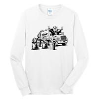 Vintage Trump Garbage Truck Waste Management 47th President Tall Long Sleeve T-Shirt