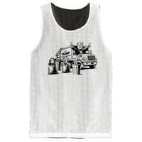 Vintage Trump Garbage Truck Waste Management 47th President Mesh Reversible Basketball Jersey Tank