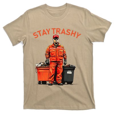 Vote Trump Garbage Man Stay Trashy 2024 Election President T-Shirt