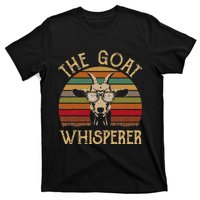 Vintage The Goat Whisperer Funny Goat Lover Farmer T-Shirt