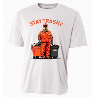 Vote Trump Garbage Man Stay Trashy 2024 Election President Cooling Performance Crew T-Shirt