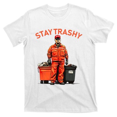 Vote Trump Garbage Man Stay Trashy 2024 Election President T-Shirt