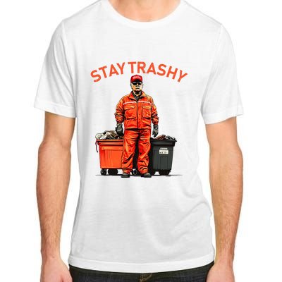 Vote Trump Garbage Man Stay Trashy 2024 Election President Adult ChromaSoft Performance T-Shirt