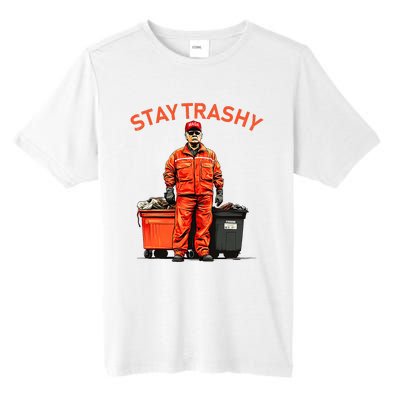 Vote Trump Garbage Man Stay Trashy 2024 Election President Tall Fusion ChromaSoft Performance T-Shirt