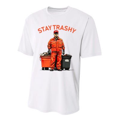 Vote Trump Garbage Man Stay Trashy 2024 Election President Performance Sprint T-Shirt