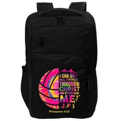Volleyball Teen Girl Christian Christ Tie Dye Impact Tech Backpack