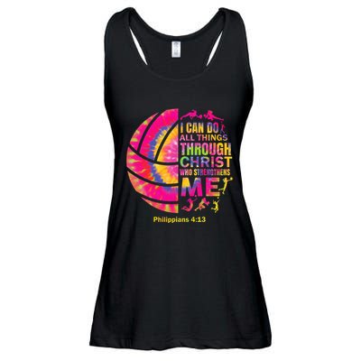 Volleyball Teen Girl Christian Christ Tie Dye Ladies Essential Flowy Tank