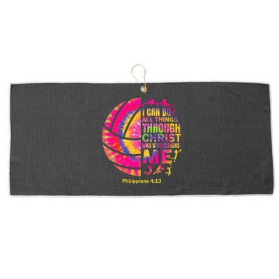 Volleyball Teen Girl Christian Christ Tie Dye Large Microfiber Waffle Golf Towel