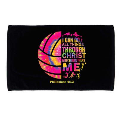 Volleyball Teen Girl Christian Christ Tie Dye Microfiber Hand Towel