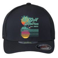 Vintage Tropical Gulf Of America Est 2025 Flexfit Unipanel Trucker Cap