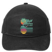 Vintage Tropical Gulf Of America Est 2025 7-Panel Snapback Hat