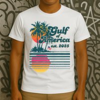Vintage Tropical Gulf Of America Est 2025 T-Shirt