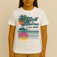 Vintage Tropical Gulf Of America Est 2025 T-Shirt