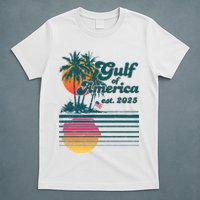 Vintage Tropical Gulf Of America Est 2025 T-Shirt