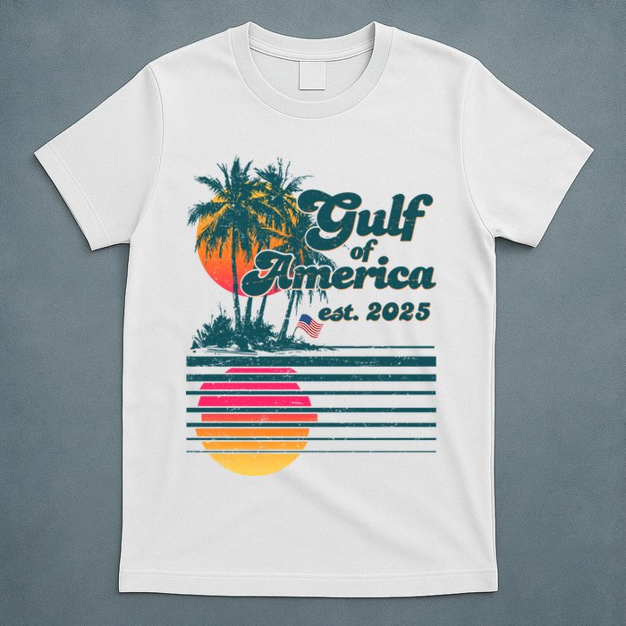 Vintage Tropical Gulf Of America Est 2025 T-Shirt