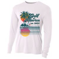 Vintage Tropical Gulf Of America Est 2025 Cooling Performance Long Sleeve Crew