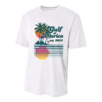 Vintage Tropical Gulf Of America Est 2025 Youth Performance Sprint T-Shirt