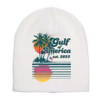 Vintage Tropical Gulf Of America Est 2025 Short Acrylic Beanie