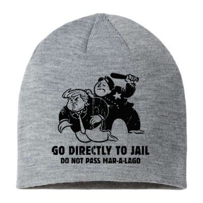 Vintage Trump Go Directly To Jail Sustainable Beanie