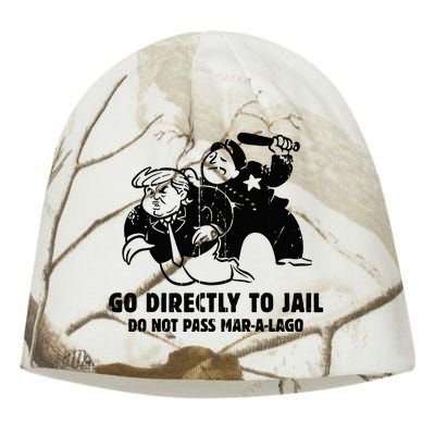 Vintage Trump Go Directly To Jail Kati - Camo Knit Beanie