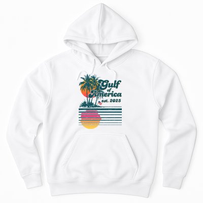 Vintage Tropical Gulf Of America Est 2025 Hoodie