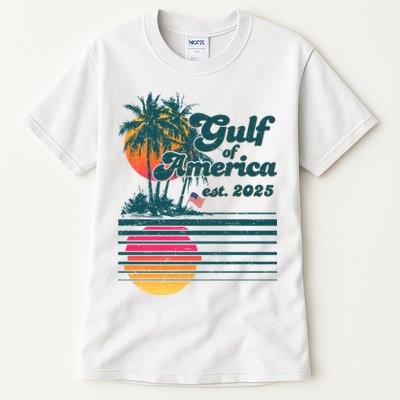 Vintage Tropical Gulf Of America Est 2025 Tall T-Shirt