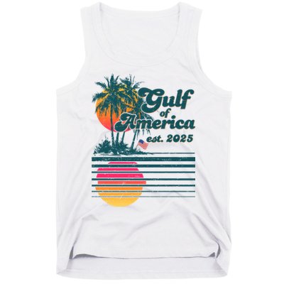 Vintage Tropical Gulf Of America Est 2025 Tank Top