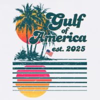 Vintage Tropical Gulf Of America Est 2025 Womens T-Shirt