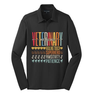 Vet Tech Gifts Veterinary Technician Gifts Appreciation Day Silk Touch Performance Long Sleeve Polo