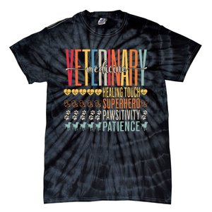 Vet Tech Gifts Veterinary Technician Gifts Appreciation Day Tie-Dye T-Shirt