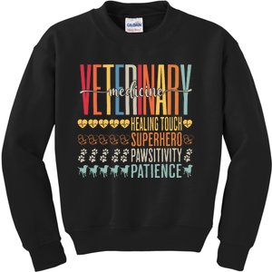 Vet Tech Gifts Veterinary Technician Gifts Appreciation Day Kids Sweatshirt