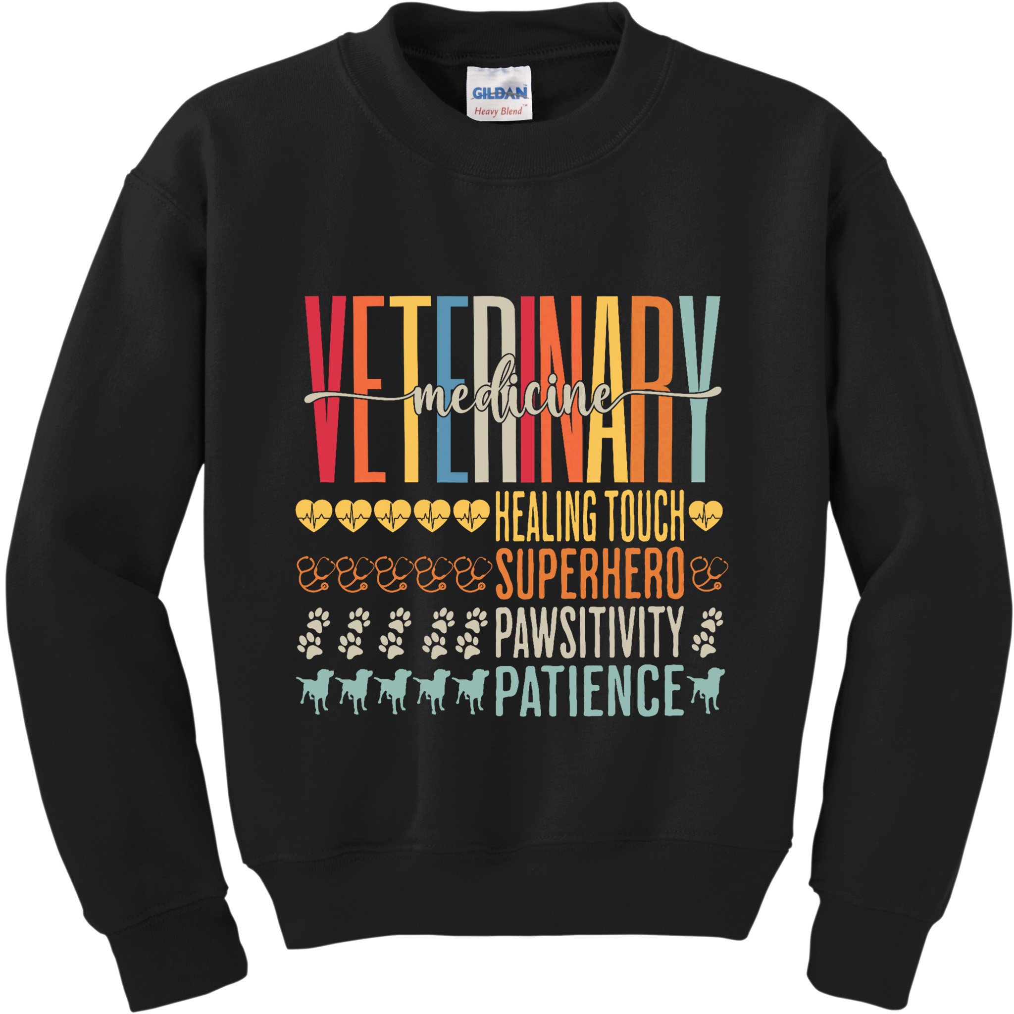 Vet Tech Gifts Veterinary Technician Gifts Appreciation Day Kids Sweatshirt