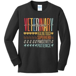 Vet Tech Gifts Veterinary Technician Gifts Appreciation Day Kids Long Sleeve Shirt