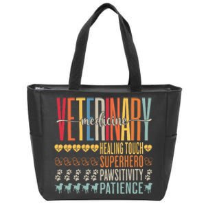 Vet Tech Gifts Veterinary Technician Gifts Appreciation Day Zip Tote Bag