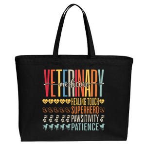 Vet Tech Gifts Veterinary Technician Gifts Appreciation Day Cotton Canvas Jumbo Tote