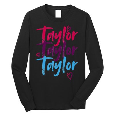 Vintage Taylor Groovy 80S Personalized Design Long Sleeve Shirt