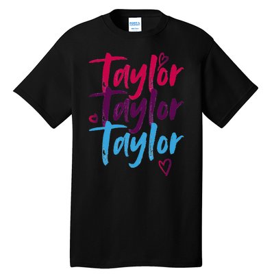 Vintage Taylor Groovy 80S Personalized Design Tall T-Shirt