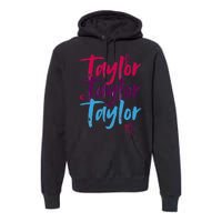 Vintage Taylor Groovy 80S Personalized Design Premium Hoodie