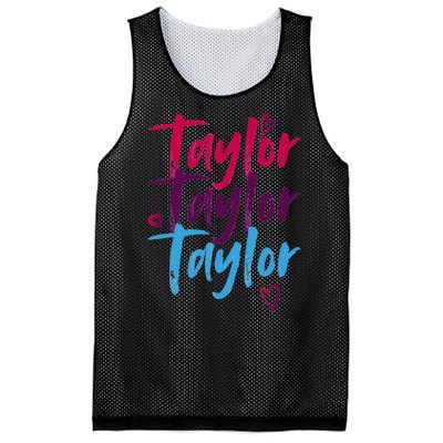 Vintage Taylor Groovy 80S Personalized Design Mesh Reversible Basketball Jersey Tank