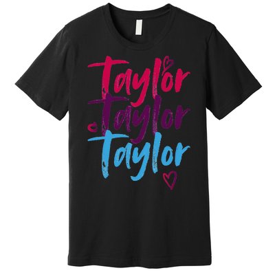 Vintage Taylor Groovy 80S Personalized Design Premium T-Shirt